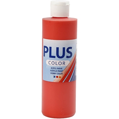 Plus Color Hobbymaling, brilliant red, 250ml/ 1 fl.