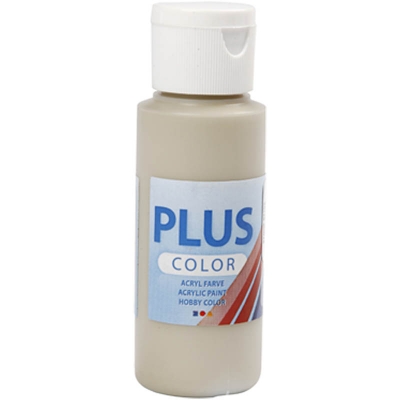 Plus Color Hobbymaling, grå beige, 60ml/ 1 fl.