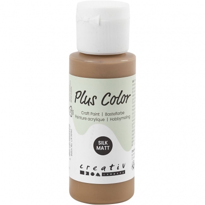 Plus Color Hobbymaling, lys brun, 60ml/ 1 fl.