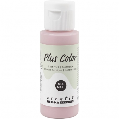 Plus Color Hobbymaling, støvet rosa, 60ml/ 1 fl.