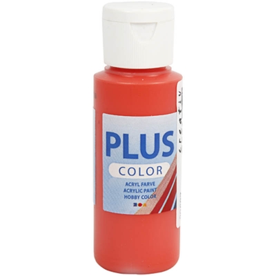 Plus Color Hobbymaling, brilliant red, 60ml/ 1 fl.