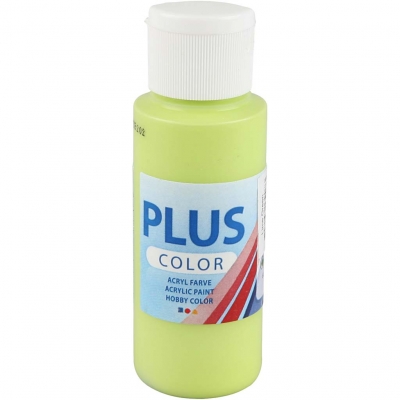 Plus Color Hobbymaling, limegrøn, 60 ml/ 1 fl.