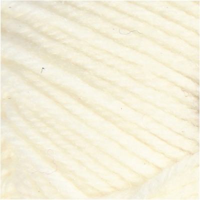 Babygarn, L: 172 m, creme, 50g/ 1 ngl.