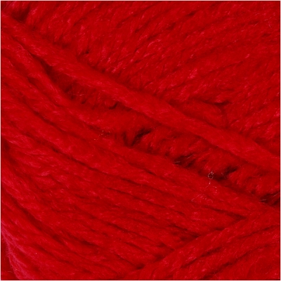 Fantasia Polyacrylgarn, L: 80 m, rød, 50g/ 1 ngl.