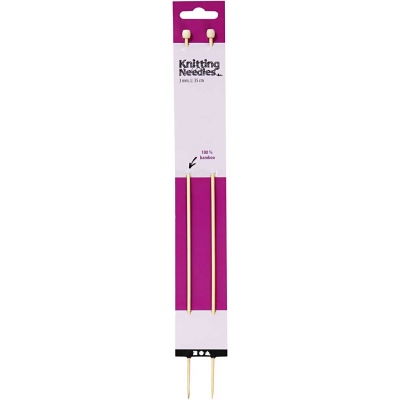 Strikkepinde, L: 35 cm, str. 3 mm, 1 par