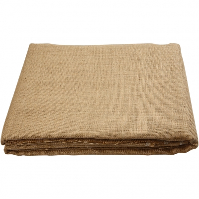 Hessian, B: 160 cm, 58 tråde pr. 10 cm, 310-330 g, 5m/ 1 rl.