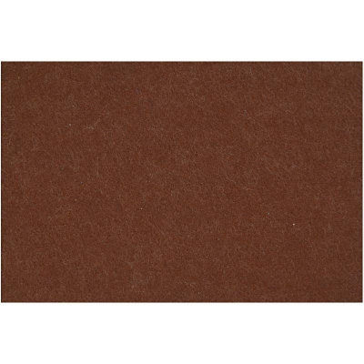 Hobbyfilt, ark 42x60 cm, tykkelse 3 mm, brun, 1 ark