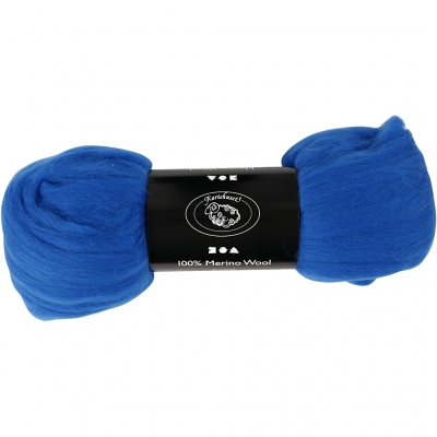 Merinould, tykkelse 21 my, kobolt blå, 100 g/ 1 pk.