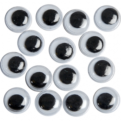 Rulleøjne, uden klæb, diam. 8 mm, 1000stk./ 1 pk.