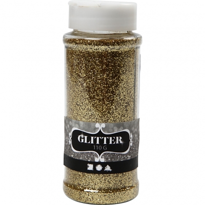 Glitter, guld, 110g/ 1 ds.