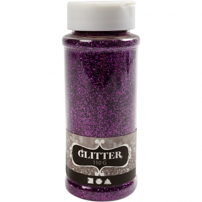 Glitter, lilla, 110g/ 1 ds.