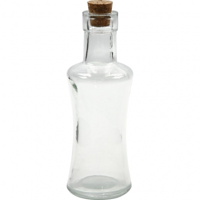 Flaske, H: 16 cm, diam. 6 cm, hulstr. 1,5 cm, 175 ml, 12 stk./ 1 pk.