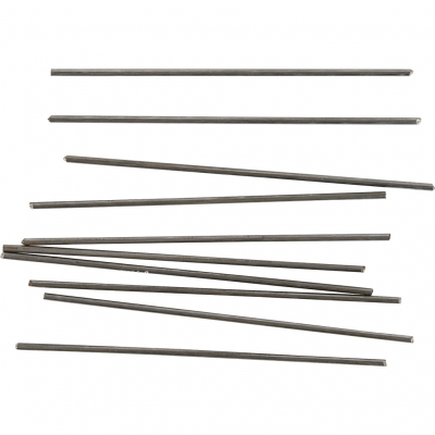 Metalstang, L: 10 cm, diam. 2 mm, 10 stk./ 1 pk.