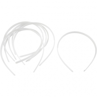 Hårbøjle , B: 8 mm, hvid, 20 stk./ 1 pk.