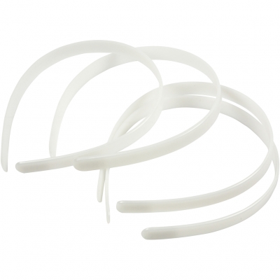 Hårbøjle, B: 13 mm, hvid, 5 stk./ 1 pk.