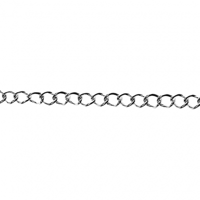 Kæde, B: 3 mm, forsølvet, 2 m/ 1 stk.