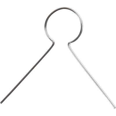 Ophæng, L: 22 mm, hulstr. 8 mm, forsølvet, 50stk./ 1 pk.
