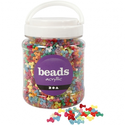 Møllemix, diam. 10 mm, hulstr. 2 mm, ass. farver, 385 g, 700ml/ 1 ds.