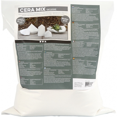 Cera-Mix Exclusive støbemasse, hvid, 5kg/ 1 pk.