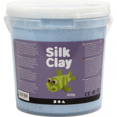 Silk Clay®, neon blå, 650g/ 1 spand