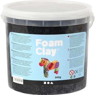 Foam Clay®, sort, 560g/ 1 spand