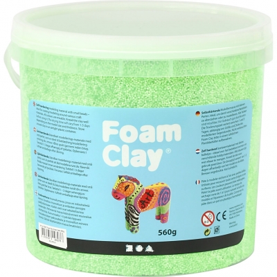 Foam Clay®, neon grøn, 560g/ 1 spand