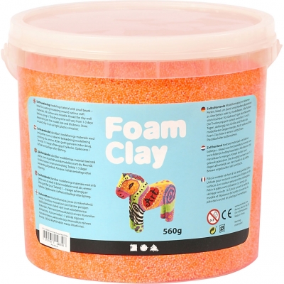 Foam Clay®, neon orange, 560g/ 1 spand