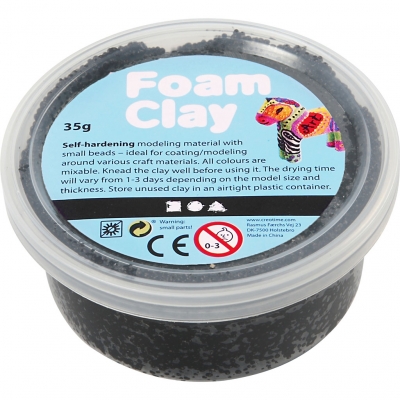 Foam Clay®, sort, 35g/ 1 ds.