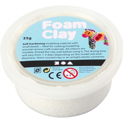 Foam Clay®, hvid, 35g/ 1 ds.