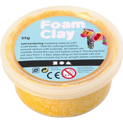 Foam Clay®, gul, 35g/ 1 ds.