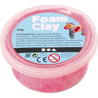 Foam Clay®, neon pink, 35g/ 1 ds.