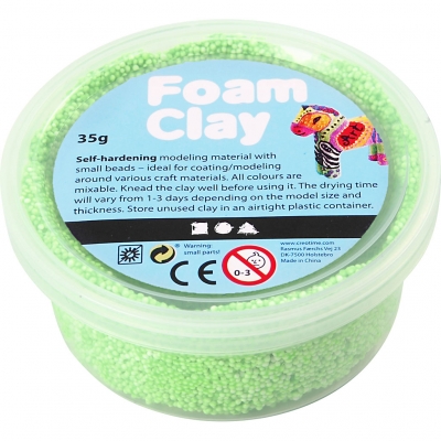 Foam Clay®, neon grøn, 35g/ 1 ds.