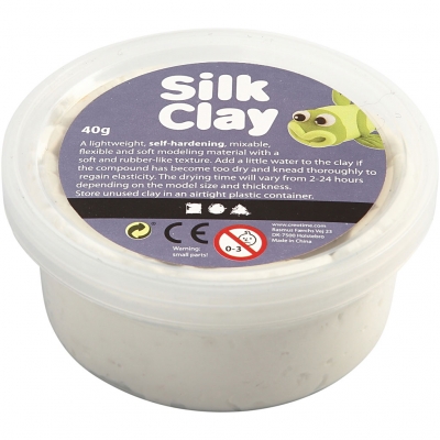 Silk Clay®, hvid, 40g/ 1 ds.