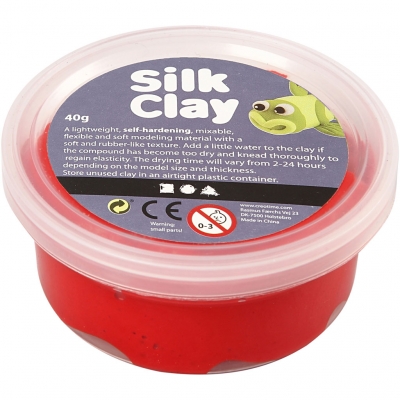 Silk Clay®, rød, 40 g/ 1 ds.