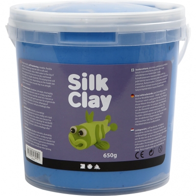 Silk Clay®, blå, 650 g/ 1 spand