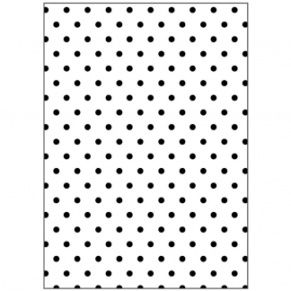 Prægeskabelon, polka prikker, str. 13x18,5 cm, tykkelse 2 mm, 1 stk.