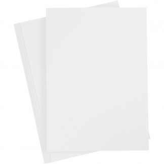 Karton, A4 210x297 mm, 180 g, snehvid, 20ark