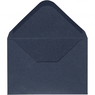 Kuvert, kuvert str. 11,5x16 cm, 110 , blå, 10 stk./ 1 pk.