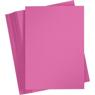 Karton, A4, 210x297 mm, 180 g, pink, 100 ark/ 1 pk.