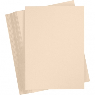 Karton, A4, 210x297 mm, 180 g, beige, 100ark/ 1 pk.