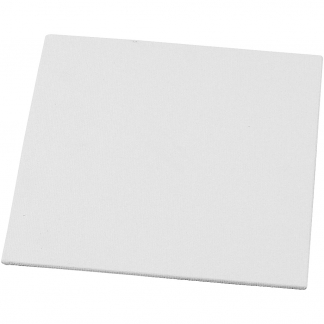 Malerplade, str. 15x15 cm, tykkelse 3 mm, 280 g, hvid, 1 stk.