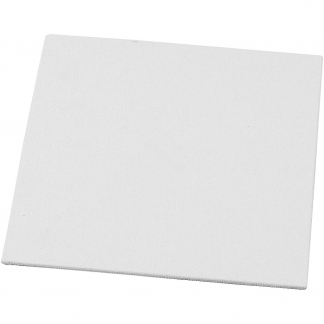 Malerplade, str. 15x15 cm, tykkelse 3 mm, 280 g, hvid, 12 stk./ 1 pk.