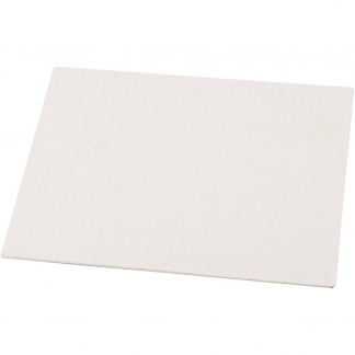 Malerplade, str. 18x24 cm, tykkelse 3 mm, 280 g, hvid, 12 stk./ 1 pk.