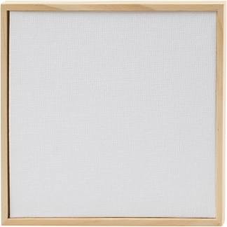 Malerplade med træramme, str. 15,8x15,8 cm, 280 g, hvid, 10 stk./ 1 pk.