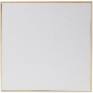 Malerplade med træramme, str. 30x30 cm, 280 g, hvid, 10 stk./ 1 pk.