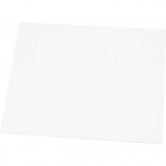Malerplade, str. 24x30 cm, tykkelse 3 mm, 280 g, hvid, 1 stk.