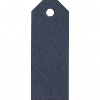 Manilamærker, str. 3x8 cm, 220 g, blå, 20 stk./ 1 pk.