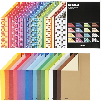 Color Bar Rivekarton, A4, 210x297 mm, 250 g, ass. farver, 32x10 ark/ 1 pk.