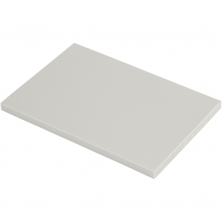 Stempelplade, str. 10x15 cm, tykkelse 0,8 cm, lys grå, 1 stk.