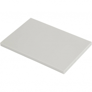 Stempelplade, str. 10x15,5 cm, tykkelse 0,8 cm, lys grå, 10 stk./ 1 pk.